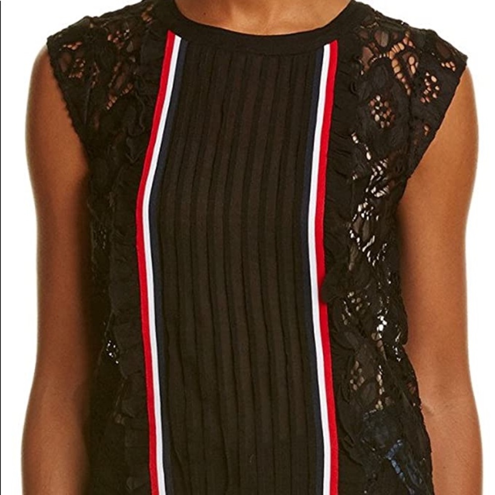 Plenty by Tracy Reese Lace Top with Stripes